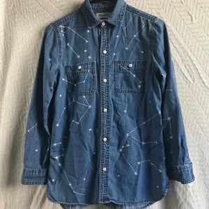 Madewell Constellation Denim Shirt XS